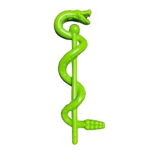 Vintage MOTU King Hiss Snake Green Staff Masters of the Universe Part Weapon